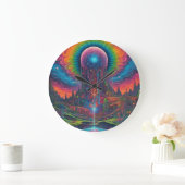 Psychedelische droomlandschap grote klok (Huis)