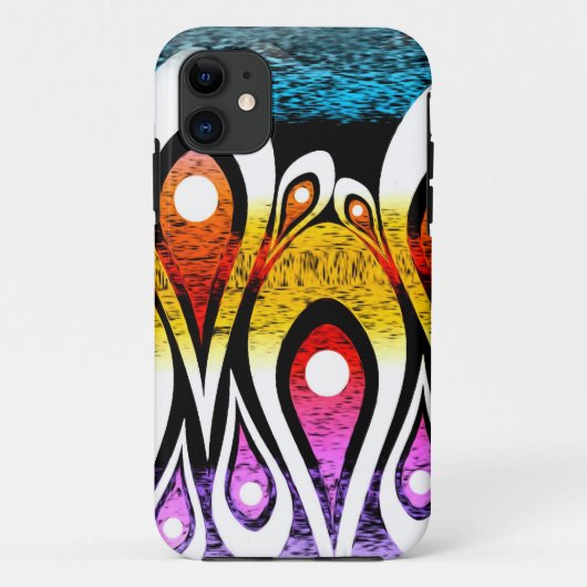 Psychedelische druppelkunst Case-Mate iPhone case (Achterkant)