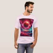 psychedelische eclips t-shirt (Voorkant volledig)