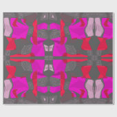 Psychedelische Egyptische collage: Fuchsia rood gr Cadeaupapier (Vlak)