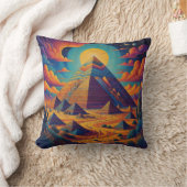 Psychedelische Egyptische Piramide Landschapskunst Kussen (Deken)