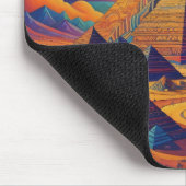 Psychedelische Egyptische Piramide Landschapskunst Muismat (Hoek)