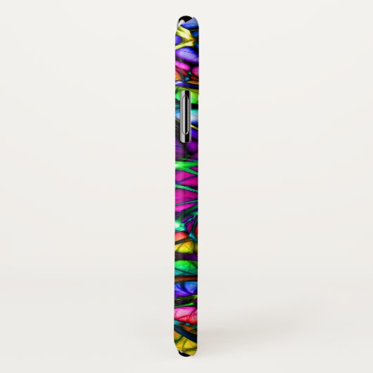 Psychedelische en kleurrijke lijnen Case-Mate iPhone case (Achterkant / rechts)