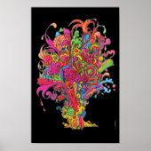 Psychedelische explosie poster (Voorkant)