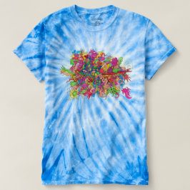 Psychedelische explosie t-shirt