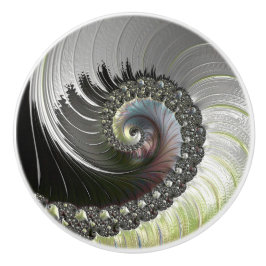 Psychedelische Fantasy Spiral Fractal Keramische K Keramische Knop