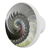 Psychedelische Fantasy Spiral Fractal Keramische K Keramische Knop (Rechts)