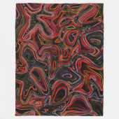 Psychedelische Farbwirbel - Kuschelige Decke Fleece Deken (Voorkant)
