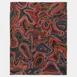 Psychedelische Farbwirbel - Kuschelige Decke Fleece Deken