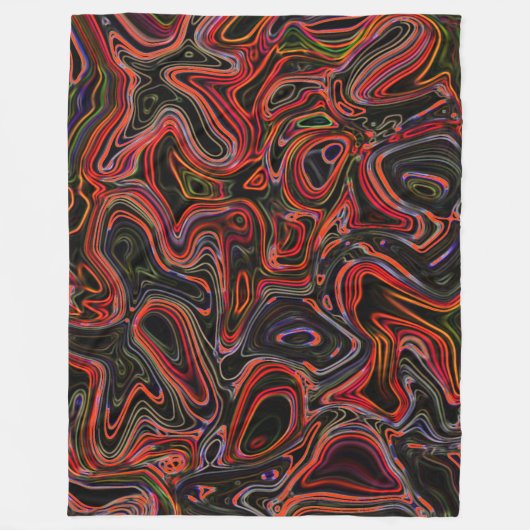 Psychedelische Farbwirbel - Kuschelige Decke Fleece Deken (Voorkant)