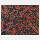 Psychedelische Farbwirbel - Kuschelige Decke Fleece Deken (Voorkant (Horizontaal))