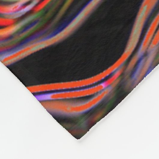 Psychedelische Farbwirbel - Kuschelige Decke Fleece Deken (Hoek)