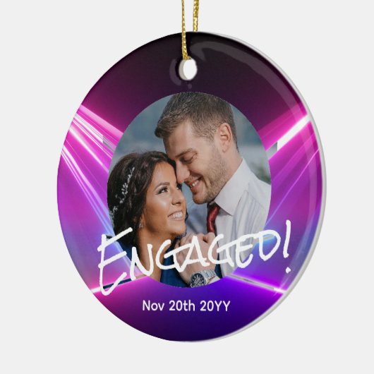 Psychedelische FOTO Kerst Decoratie Neon Modern (Links)