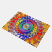 Psychedelische fractal deurmat (Schuin)