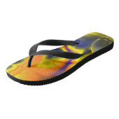 Psychedelische Fractal Flip Flops uit de jaren 60 (Schuin)