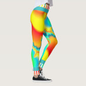 Psychedelische fractal kleurrijke modern leggings (Rechts)