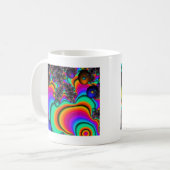 psychedelische fractal kunst koffiemok (Voorkant links)