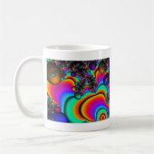 psychedelische fractal kunst koffiemok (Links)