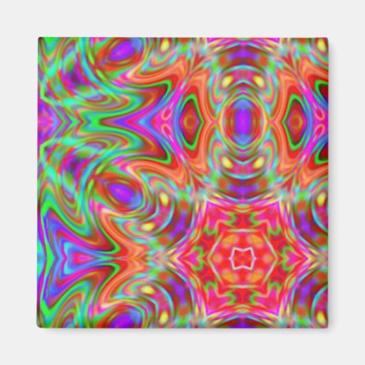 psychedelische fractal magneet (Voorkant)