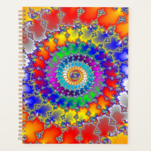 Psychedelische fractal planner (Voorkant)