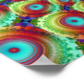 Psychedelische Fractale Kunst Poster (Hoek)