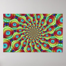 Psychedelische Fractale Kunst Poster
