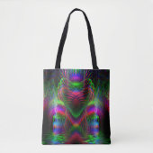 Psychedelische fractale liefde tote bag (Voorkant)