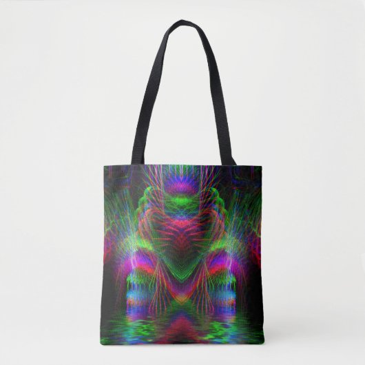 Psychedelische fractale liefde tote bag (Voorkant)