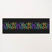 Psychedelische Funky Dancers Yoga Mat (Achterkant (horizontaal))