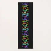 Psychedelische Funky Dancers Yoga Mat (Achterkant)