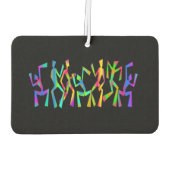 Psychedelische funky dansers luchtverfrisser (Achterkant)