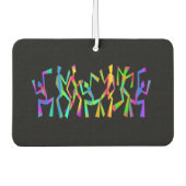 Psychedelische funky dansers luchtverfrisser (Voorkant)