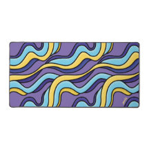 Psychedelische Funky Kleurrijke Golven Retro Moder