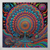 Psychedelische Geboorte van het Universum Kunst Poster (Voorkant)