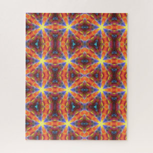 Psychedelische geometrische 520-stukpuzzel legpuzzel
