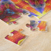 Psychedelische geometrische 520-stukpuzzel legpuzzel (Zijkant)