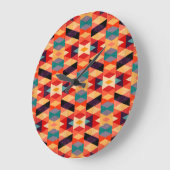 Psychedelische geometrische achtergrond:  Grunge. Grote Klok (Hoek)