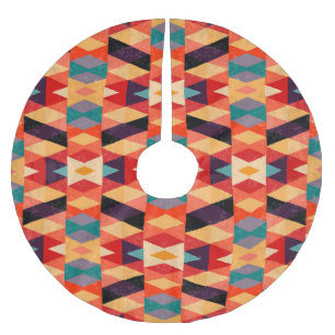 Psychedelische geometrische achtergrond: Grunge. Kerstboom Rok