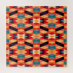 Psychedelische geometrische achtergrond: Grunge. Legpuzzel