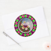 Psychedelische Geometrische Yin Yang Sticker (Envelop)