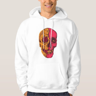 Psychedelische Gespleten Schedel Kunst Hoodie