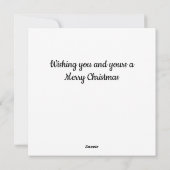 psychedelische gingerbread boomhut kerst  feestdagenkaart (Achterkant)