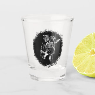Psychedelische Gitaar Eekhoorn - Grappige Vintage  Shot Glas