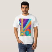'Psychedelische gitaar' T-shirt (Voorkant volledig)