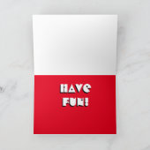 Psychedelische Gitaar Verjaardag Kaart (Binnen)