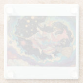 Psychedelische glazen onderzetter (Achterkant)