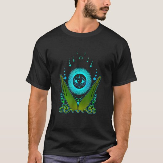 Psychedelische Goa Trance Darkpsy Psytrance T-shirt (Voorkant)