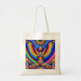Psychedelische Godin Kleurrijk Tote Bag