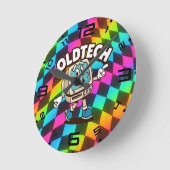 Psychedelische Golven Optische Illusie Klok (Hoek)