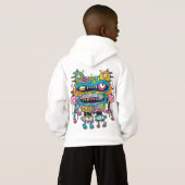 Psychedelische Graffiti Monster Hoodie (Achterkant volledig)
